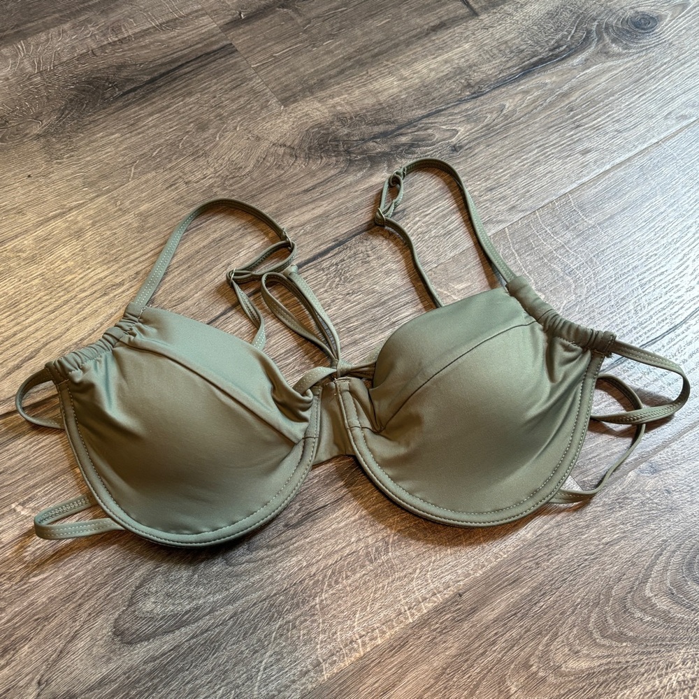 Ardene Olive Green Bikini Top - Picture 1 of 3